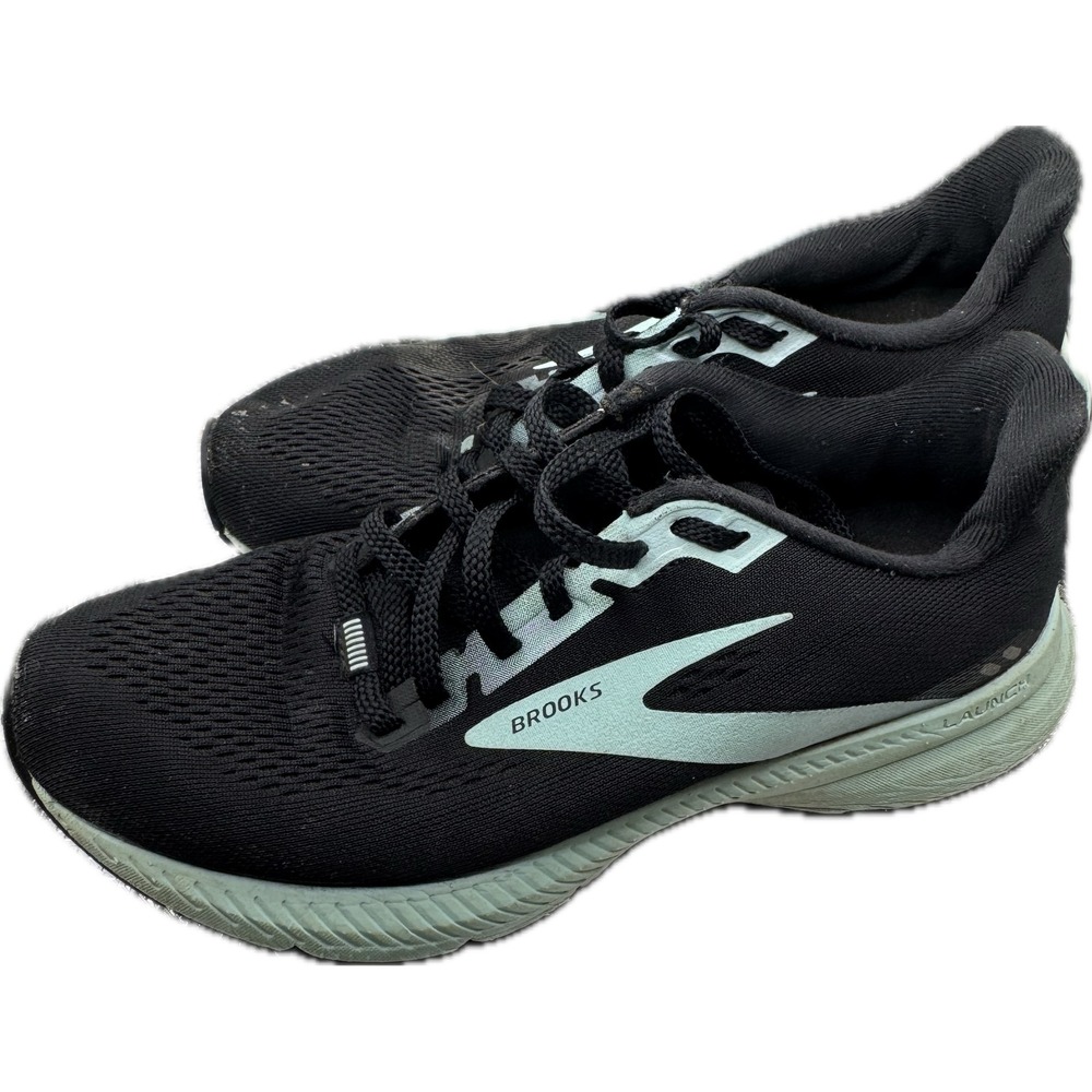 Brooks Launch 8 Womens Running Shoes Black Mint Green 1203451B098 Size 7
